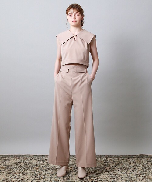 ME COUTURE（ミークチュール）の「セーラーセパレートオールインワン（その他パンツ・レディース・ライトグリーン/ピンクベージュ・1/0）」の6枚目の写真