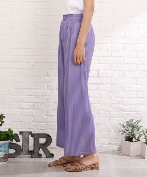 Cutie Blonde（キューティーブロンド）の「◆シアープリーツパンツ（その他パンツ・レディース・ブラック/キャメル/ライトベージュ/ライトブルー・02/03）」の6枚目の写真