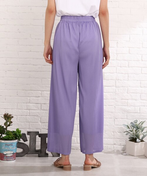 Cutie Blonde（キューティーブロンド）の「◆シアープリーツパンツ（その他パンツ・レディース・ブラック/キャメル/ライトベージュ/ライトブルー・02/03）」の7枚目の写真