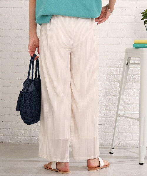 Cutie Blonde（キューティーブロンド）の「◆シアープリーツパンツ（その他パンツ・レディース・ブラック/キャメル/ライトベージュ/ライトブルー・02/03）」の19枚目の写真