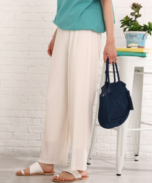 Cutie Blonde（キューティーブロンド）の「◆シアープリーツパンツ（その他パンツ・レディース・ブラック/キャメル/ライトベージュ/ライトブルー・02/03）」の20枚目の写真