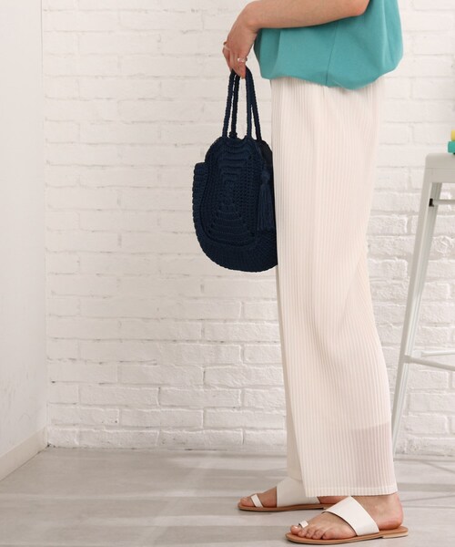 Cutie Blonde（キューティーブロンド）の「◆シアープリーツパンツ（その他パンツ・レディース・ブラック/キャメル/ライトベージュ/ライトブルー・02/03）」の21枚目の写真