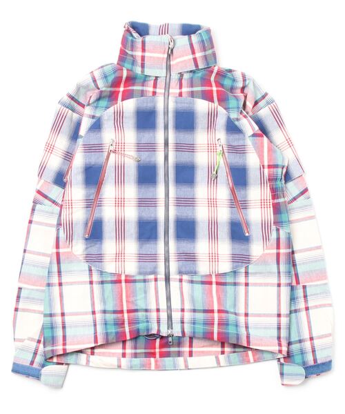 【GENTLE FULLNESS】Charm Jacket/Woveb Check Mix2
