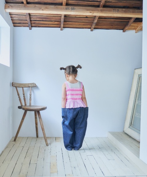 LOWRYS FARM（ローリーズファーム）の「スモッキングキャミソール　349258（キャミソール・キッズ・ホワイト/ブラック/ピンク・110cm/120cm/130cm/140cm/150cm）」の18枚目の写真