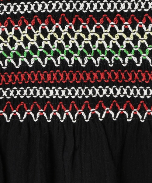 LOWRYS FARM（ローリーズファーム）の「スモッキングキャミソール　349258（キャミソール・キッズ・ホワイト/ブラック/ピンク・110cm/120cm/130cm/140cm/150cm）」の22枚目の写真