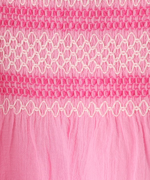 LOWRYS FARM（ローリーズファーム）の「スモッキングキャミソール　349258（キャミソール・キッズ・ホワイト/ブラック/ピンク・110cm/120cm/130cm/140cm/150cm）」の8枚目の写真