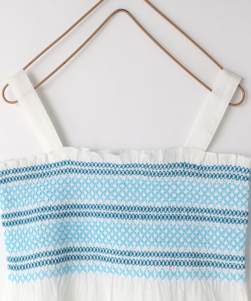 LOWRYS FARM（ローリーズファーム）の「スモッキングキャミソール　349258（キャミソール・キッズ・ホワイト/ブラック/ピンク・110cm/120cm/130cm/140cm/150cm）」の14枚目の写真