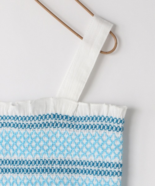 LOWRYS FARM（ローリーズファーム）の「スモッキングキャミソール　349258（キャミソール・キッズ・ホワイト/ブラック/ピンク・110cm/120cm/130cm/140cm/150cm）」の10枚目の写真