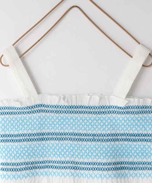 LOWRYS FARM（ローリーズファーム）の「スモッキングキャミソール　349258（キャミソール・キッズ・ホワイト/ブラック/ピンク・110cm/120cm/130cm/140cm/150cm）」の19枚目の写真