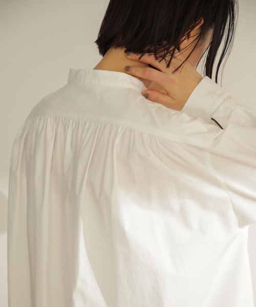 mici(ミチ)の「(mici)フリルシャツワンピース(ワンピース・レディース・ブラック/ホワイト系その他・ONE SIZE)」の18枚目の写真