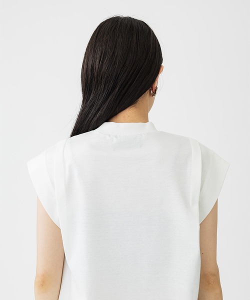 UNITED TOKYO（ユナイテッドトウキョウ）の「パレスシャインノースリーブカットソー（Tシャツ/カットソー・レディース・ホワイト/ブラック/グリーン・FREE）」の13枚目の写真