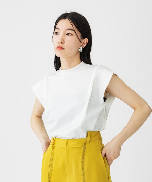 UNITED TOKYO（ユナイテッドトウキョウ）の「パレスシャインノースリーブカットソー（Tシャツ/カットソー・レディース・ホワイト/ブラック/グリーン・FREE）」の10枚目の写真