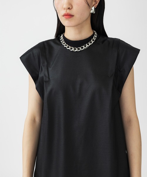 UNITED TOKYO（ユナイテッドトウキョウ）の「パレスシャインノースリーブカットソー（Tシャツ/カットソー・レディース・ホワイト/ブラック/グリーン・FREE）」の21枚目の写真