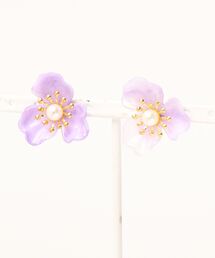 【lea.acc*maamee*】マーブルフラワー×パール