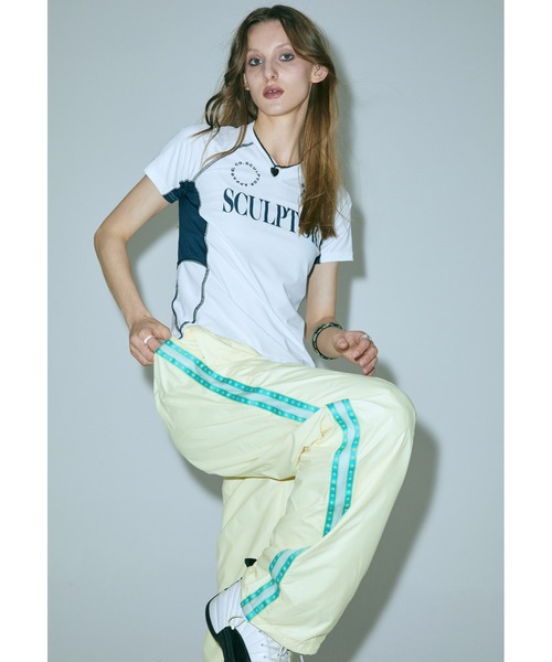 値下げ SCULPTOR シャーリングジップアップジャージー スカルプター　韓国 SCULPTOR（スカルプター）の「Sports Jersey Tee/スポーツ