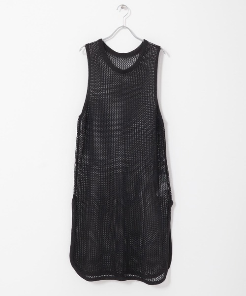 KBF(ケイビーエフ)の「メッシュニットワンピース(ワンピース・レディース・ブラック/ベージュ/アイボリー・ONE)」の5枚目の写真
