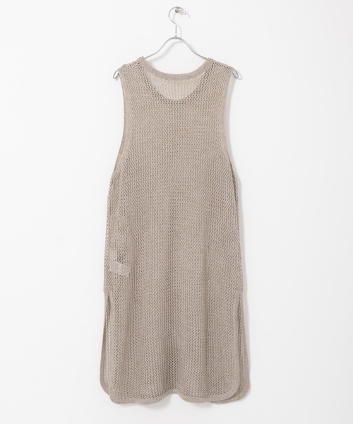 KBF(ケイビーエフ)の「メッシュニットワンピース(ワンピース・レディース・ブラック/ベージュ/アイボリー・ONE)」の19枚目の写真
