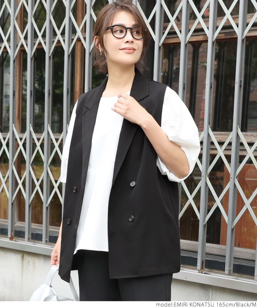 coca（coca）（コカ）の「ベスト（ベスト・レディース・ブラック・M/L）」の8枚目の写真