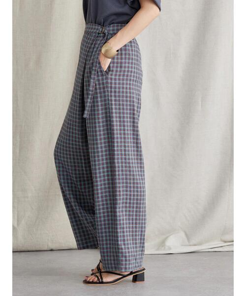 AMERICAN HOLIC(アメリカンホリック)の「リネンブレンドサイドベルトパンツ(その他パンツ・レディース・ブルー/ベージュ・L/S/M)」の15枚目の写真