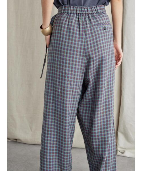 AMERICAN HOLIC(アメリカンホリック)の「リネンブレンドサイドベルトパンツ(その他パンツ・レディース・ブルー/ベージュ・L/S/M)」の11枚目の写真