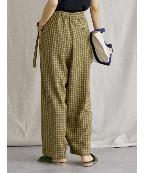 AMERICAN HOLIC(アメリカンホリック)の「リネンブレンドサイドベルトパンツ(その他パンツ・レディース・ブルー/ベージュ・L/S/M)」の21枚目の写真