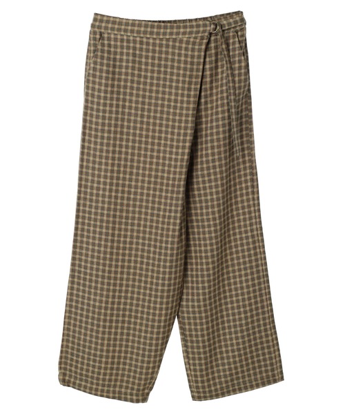 AMERICAN HOLIC(アメリカンホリック)の「リネンブレンドサイドベルトパンツ(その他パンツ・レディース・ブルー/ベージュ・L/S/M)」の4枚目の写真