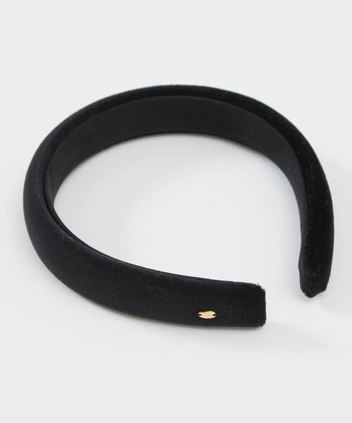 IRIS47（イリスフォーセブン）の「IRIS47 / 別注wide head band velvet（カチューシャ・レディース・ブラック・FREE）」の3枚目の写真