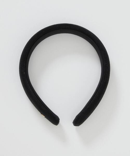 IRIS47（イリスフォーセブン）の「IRIS47 / 別注wide head band velvet（カチューシャ・レディース・ブラック・FREE）」の4枚目の写真