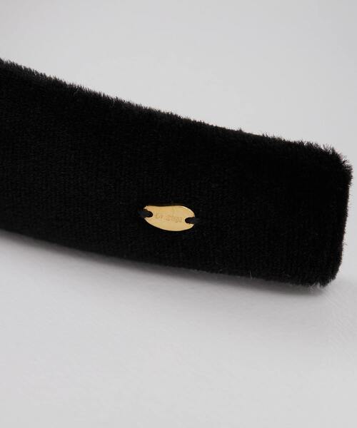 IRIS47（イリスフォーセブン）の「IRIS47 / 別注wide head band velvet（カチューシャ・レディース・ブラック・FREE）」の5枚目の写真