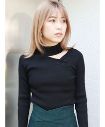 アシメチャイナニット