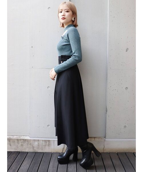 MURUA - MURUA アシメニットブラウス 新品未使用!! アシメチャイナニット（ニット/セーター）｜MURUA（ムルーア）の