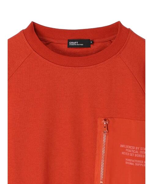 CRAFT STANDARD BOUTIQUE(クラフトスタンダードブティック)の「布帛切り替えTEE-C *(Tシャツ/カットソー・メンズ・グレイッシュベージュ/オフホワイト/レッド/マスタード・L/LL/M)」の17枚目の写真