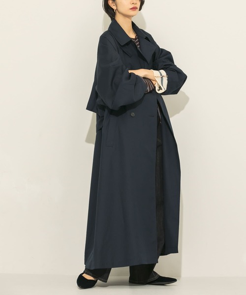 KBF(ケイビーエフ)の「『のんさん着用』コクーンスリーブBIGトレンチコート(トレンチコート・レディース・ベージュ/カーキ/ネイビー・ONE)」の19枚目の写真