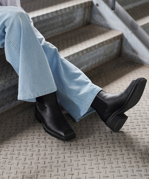 G.O.C（ジーオーシー）の「スクエア トゥー ヒール ブーツ（ブーツ・メンズ・ブラック・SMALL/MEDIUM/LARGE）」の3枚目の写真