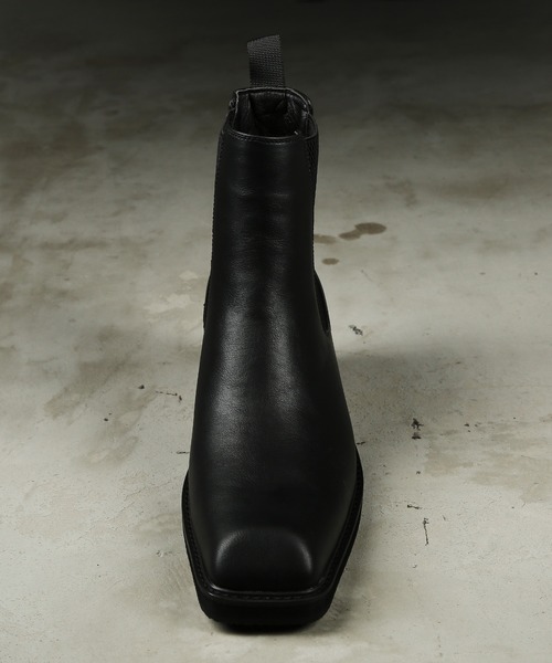 G.O.C（ジーオーシー）の「スクエア トゥー ヒール ブーツ（ブーツ・メンズ・ブラック・SMALL/MEDIUM/LARGE）」の5枚目の写真