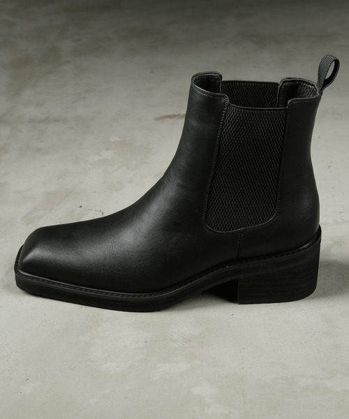 G.O.C（ジーオーシー）の「スクエア トゥー ヒール ブーツ（ブーツ・メンズ・ブラック・SMALL/MEDIUM/LARGE）」の6枚目の写真