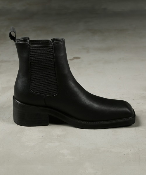 G.O.C（ジーオーシー）の「スクエア トゥー ヒール ブーツ（ブーツ・メンズ・ブラック・SMALL/MEDIUM/LARGE）」の8枚目の写真