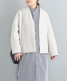 SHIPS | 〈手洗い可能〉コクーンジップブルゾン 22FW◆(ブルゾン)