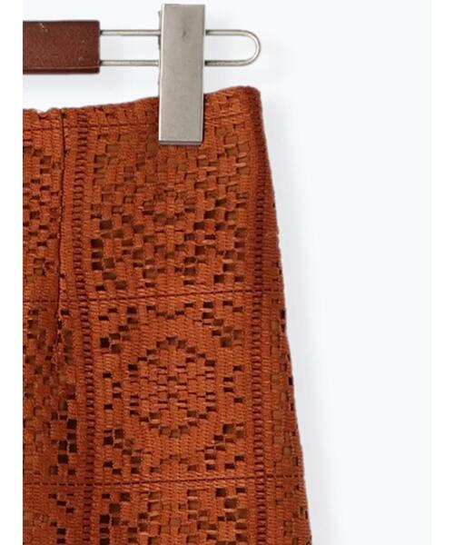 Te chichi TERRASSE(テチチテラス)の「クロシェ柄レーススカート【セットアップ可】(スカート・レディース・オフホワイト/ブラウン/ブラック・フリ-)」の22枚目の写真