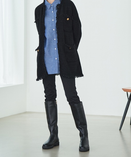 LE TALON（ルタロン）の「トラックソールロングブーツ（ブーツ・レディース・ブラック系その他/アイボリー・SMALL/MEDIUM/LARGE/X-LARGE/XX-LARGE/X-SMALL）」の17枚目の写真