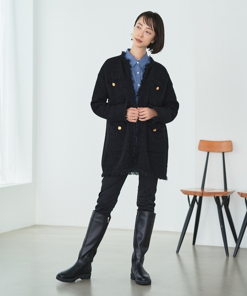 LE TALON（ルタロン）の「トラックソールロングブーツ（ブーツ・レディース・ブラック系その他/アイボリー・SMALL/MEDIUM/LARGE/X-LARGE/XX-LARGE/X-SMALL）」の18枚目の写真