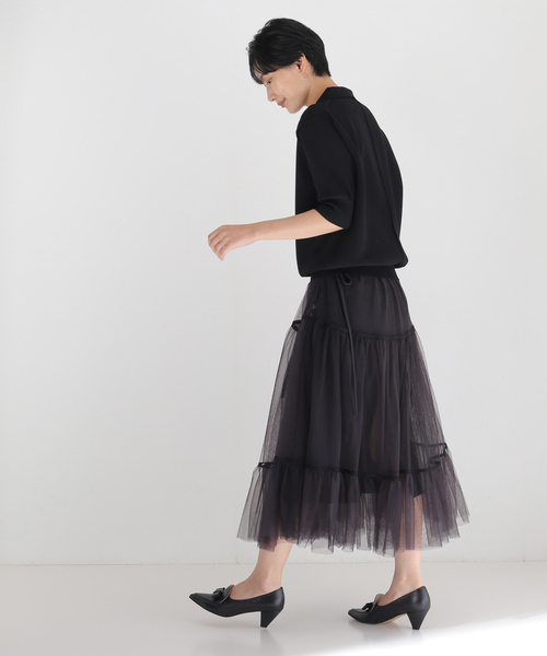 VERMEIL par iena（ヴェルメイユパーイエナ）の「チュールスカート