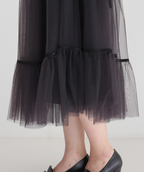 VERMEIL par iena（ヴェルメイユパーイエナ）の「チュールスカート