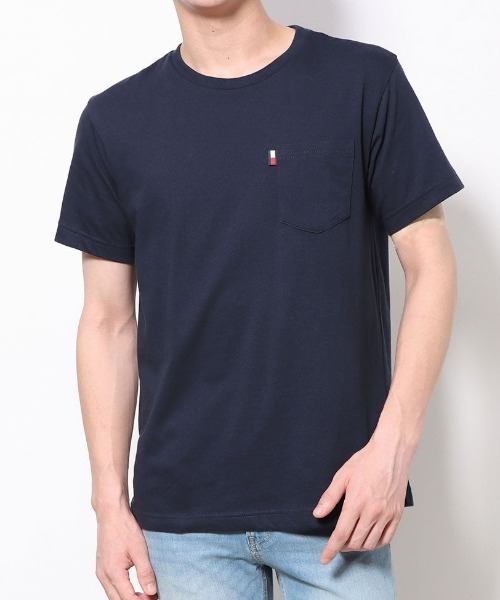 TOMMY HILFIGER(トミーヒルフィガー)の「JS M SS POCKET TEE(Tシャツ/カットソー・メンズ・ブラック/ネイビー・SMALL/MEDIUM/LARGE/X-LARGE)」の2枚目の写真