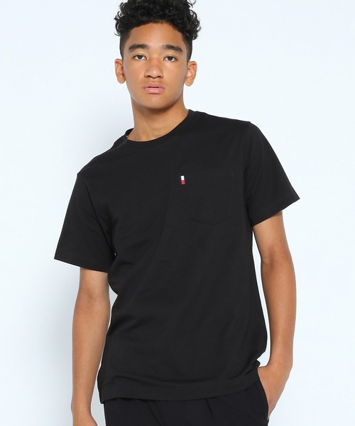 TOMMY HILFIGER(トミーヒルフィガー)の「JS M SS POCKET TEE(Tシャツ/カットソー・メンズ・ブラック/ネイビー・SMALL/MEDIUM/LARGE/X-LARGE)」の1枚目の写真