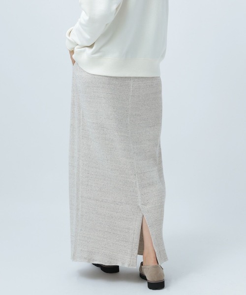 BAYFLOW（ベイフロー）の「サイドポイントリブスカート（スカート・レディース・ブラック/グレー/オフホワイト・SMALL/MEDIUM）」の8枚目の写真