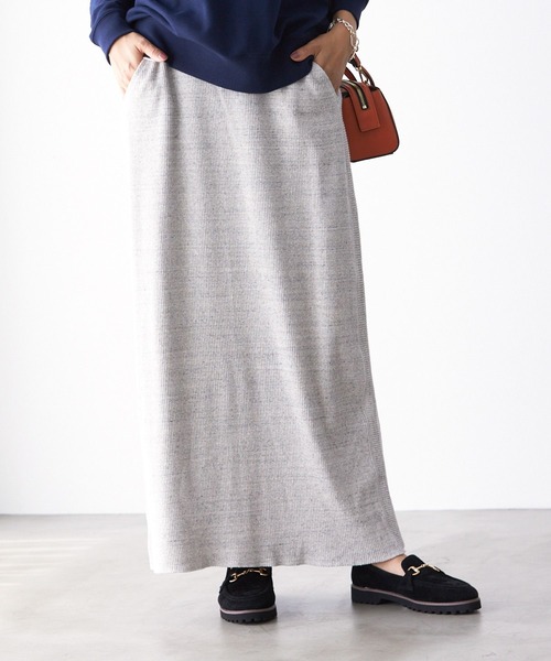 BAYFLOW（ベイフロー）の「サイドポイントリブスカート（スカート・レディース・ブラック/グレー/オフホワイト・SMALL/MEDIUM）」の10枚目の写真