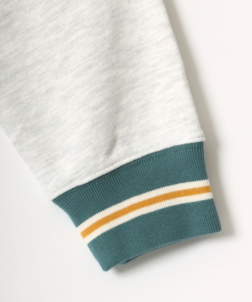 CONVERSE（コンバース）の「CONVERSE/コンバース オールスター スニーカー ロゴ ワンポイント刺繍 リブライン スウェット  レディース メンズ ジップパーカー（パーカー・メンズ・ブラック/ネイビー/オートミール・LL/M/L）」の12枚目の写真