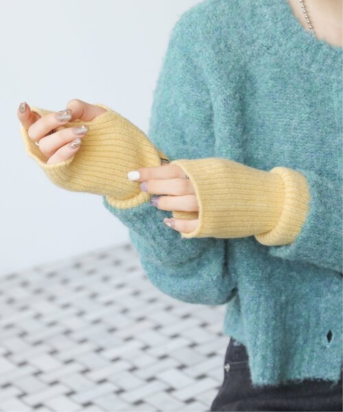 RAY CASSIN（レイカズン）の「もちもちカラーアームウォーマー（アームカバー・レディース・ブラック/ピンク/イエロー/キナリ・FREE）」の18枚目の写真