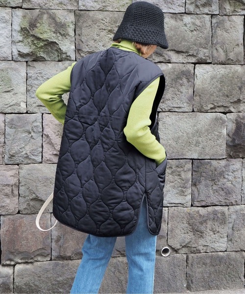 tiptop（ティップトップ）の「キルティングベスト（ベスト・レディース・ブラック/カーキ/アイボリー・FREE）」の15枚目の写真